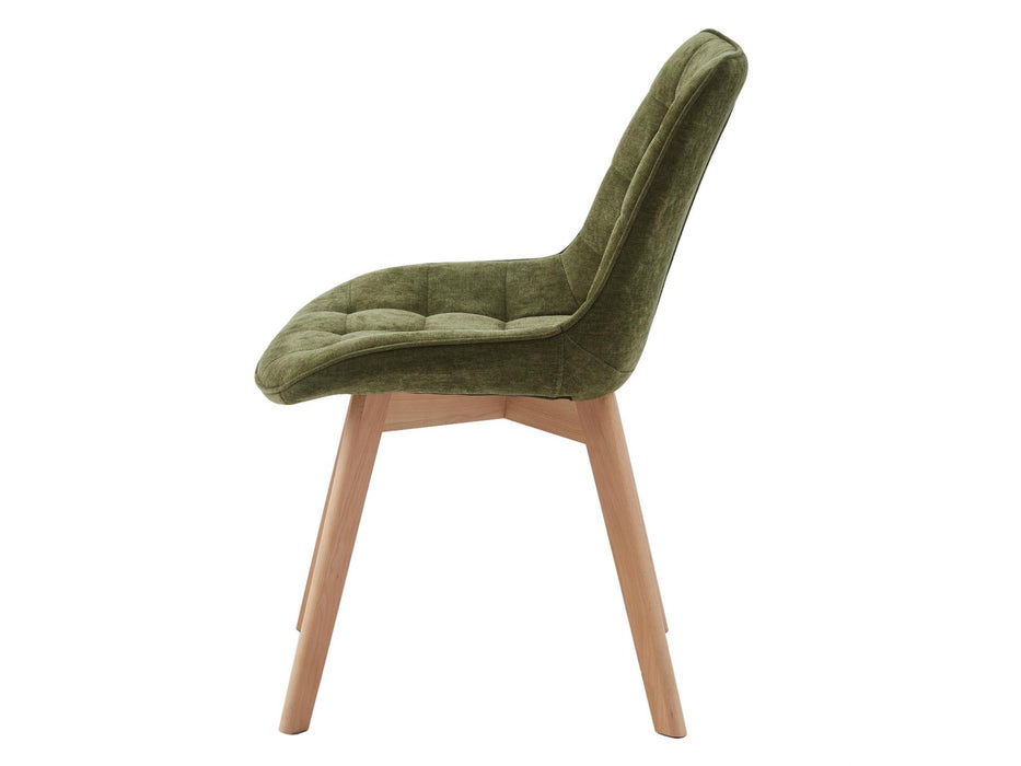 Foresta Dining Chair Green / Natural (Set of 2)