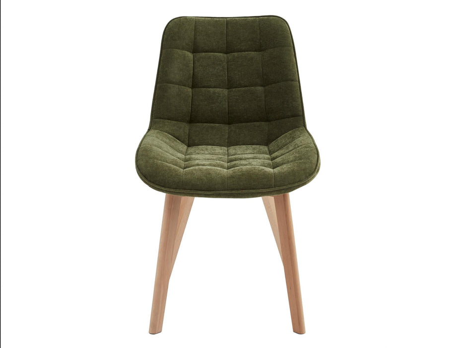Foresta Dining Chair Green / Natural (Set of 2)