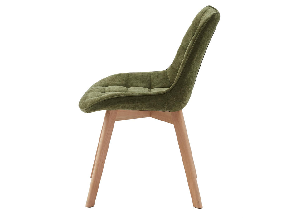 Foresta Dining Chair Green / Natural (Set of 4)