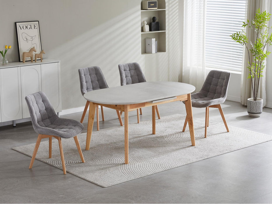 Foresta Dining Chair Light Grey / Natural (Set of 2)