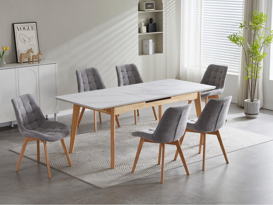 Foresta Dining Chair Light Grey / Natural (Set of 4)