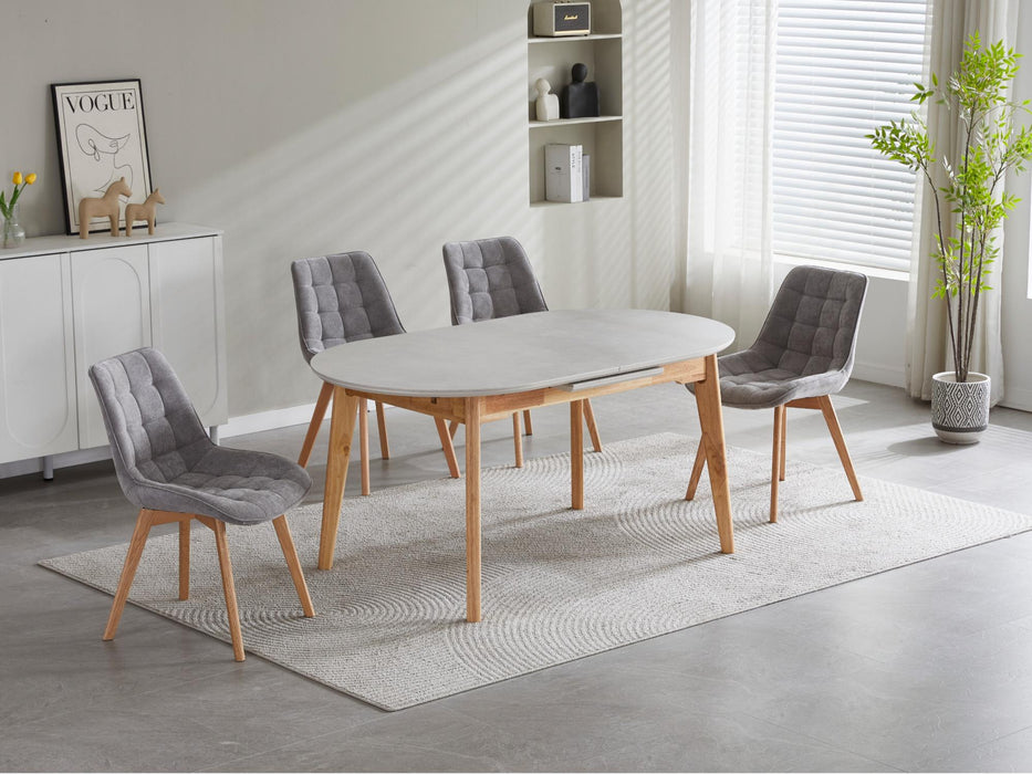 Foresta Dining Chair Light Grey / Natural (Set of 4)