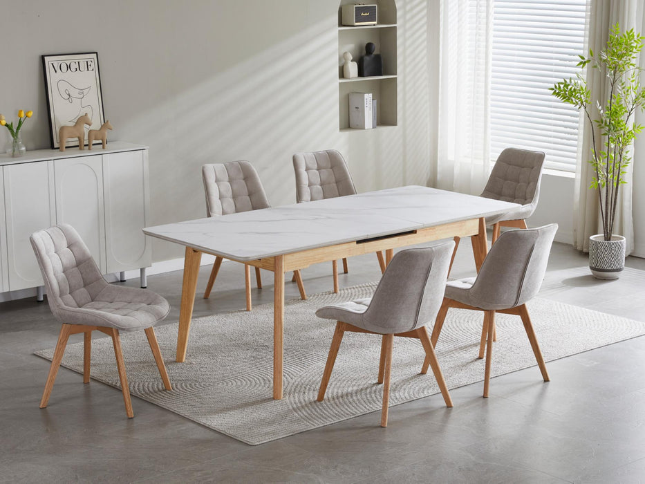 Foresta Dining Chair Taupe / Natural (Set of 2)