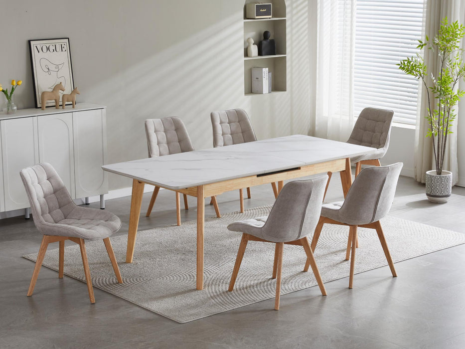 Foresta Dining Chair Taupe / Natural (Set of 4)