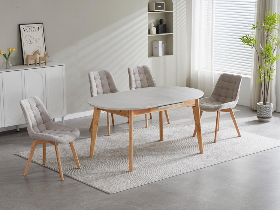 Foresta Dining Chair Taupe / Natural (Set of 4)