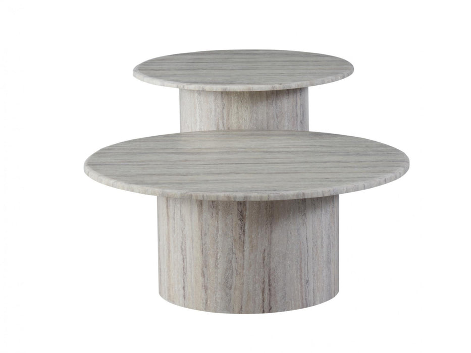 Serin Side Table Grey Marble