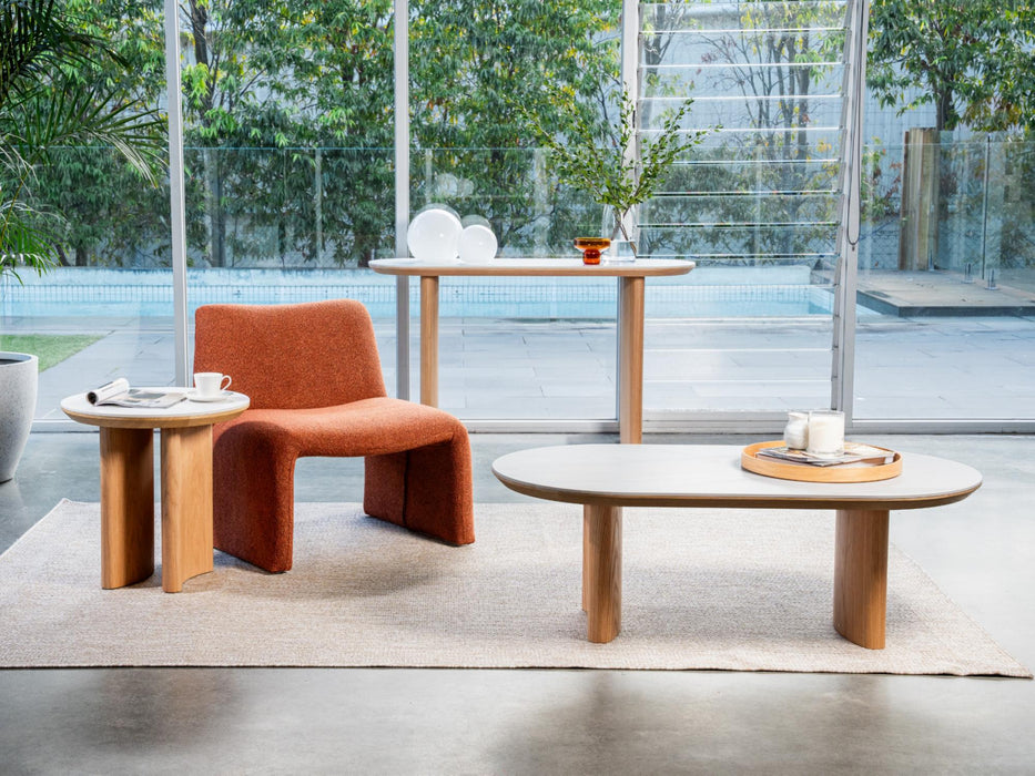 Lucano Coffee Table Natural With Ceramic