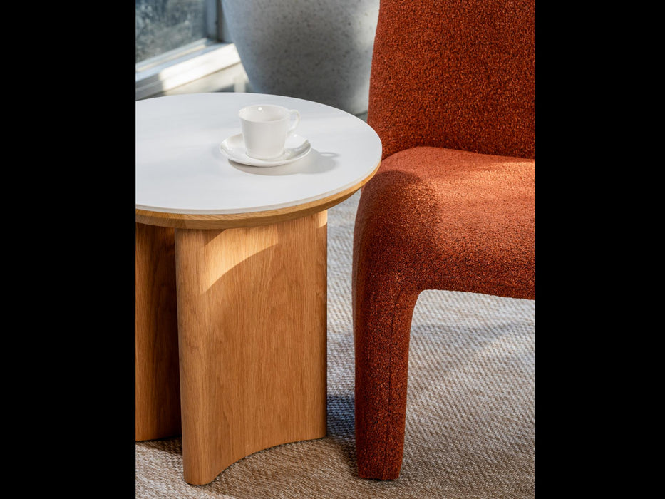 Lucano Side Table Natural With Ceramic