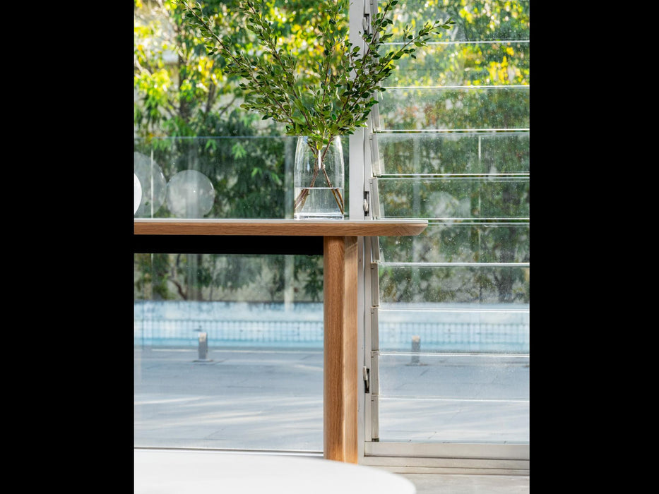 Lucano Console Table Natural With Ceramic