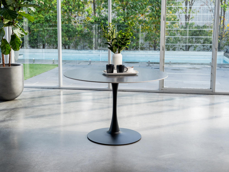 Scana Large Dining Table Black Sand