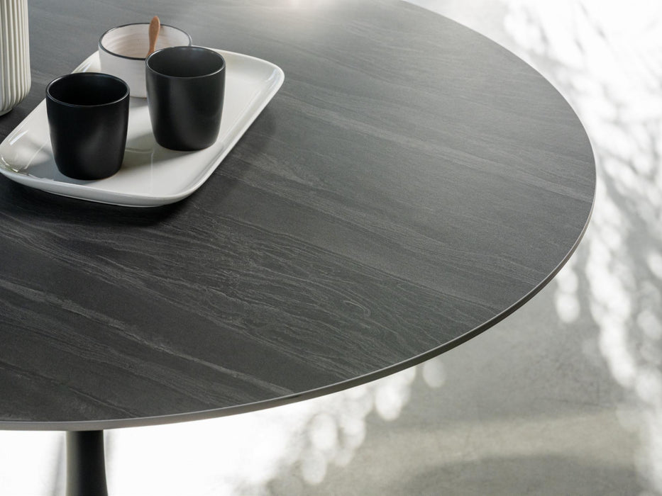 Scana Large Dining Table Black Sand