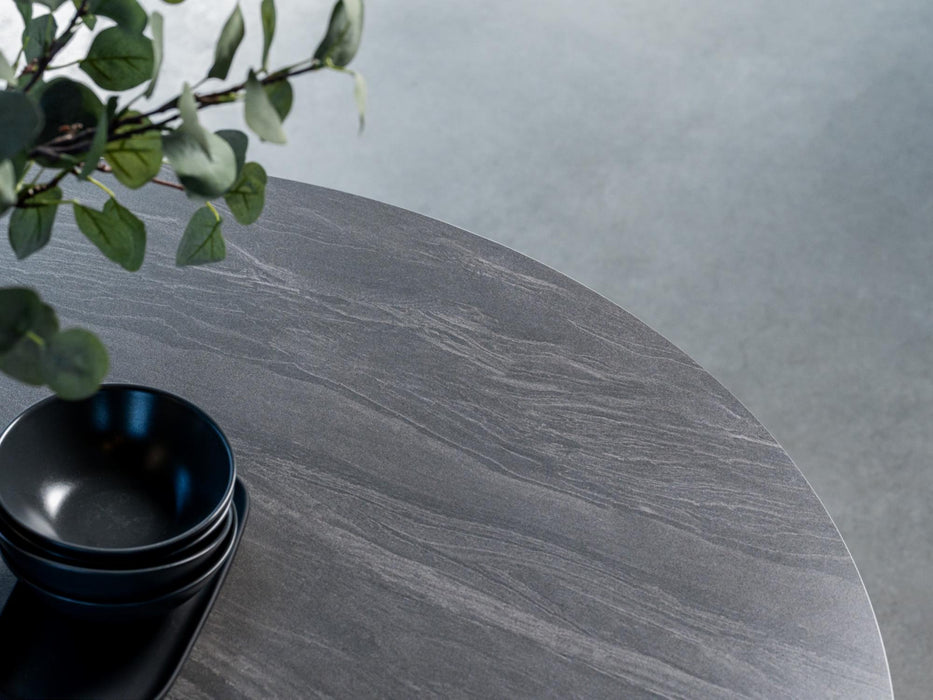 Scana Large Dining Table Black Sand