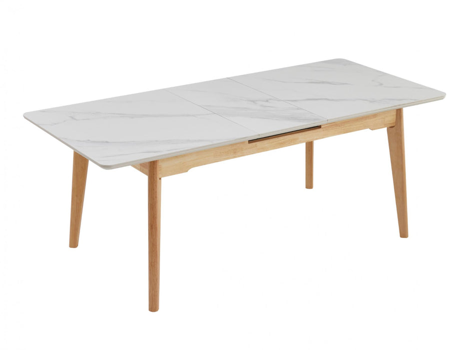 Denholm Extension Dining Table Snow White