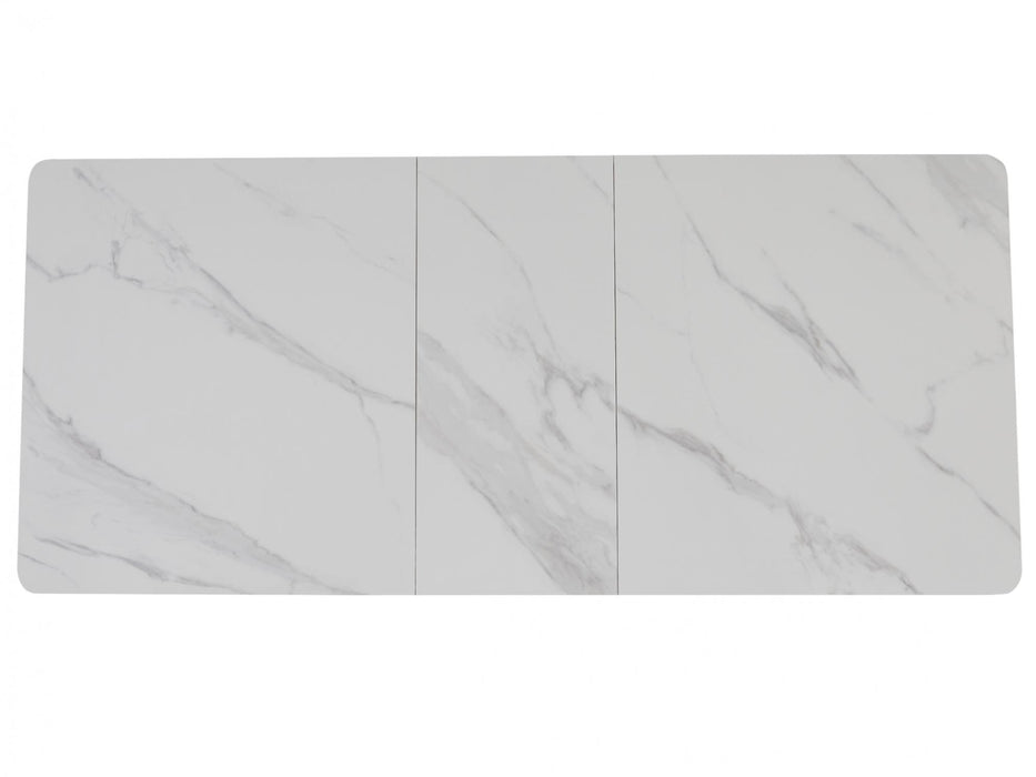 Denholm Extension Dining Table Snow White