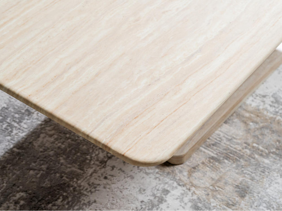 Erion Coffee Table White Travertine