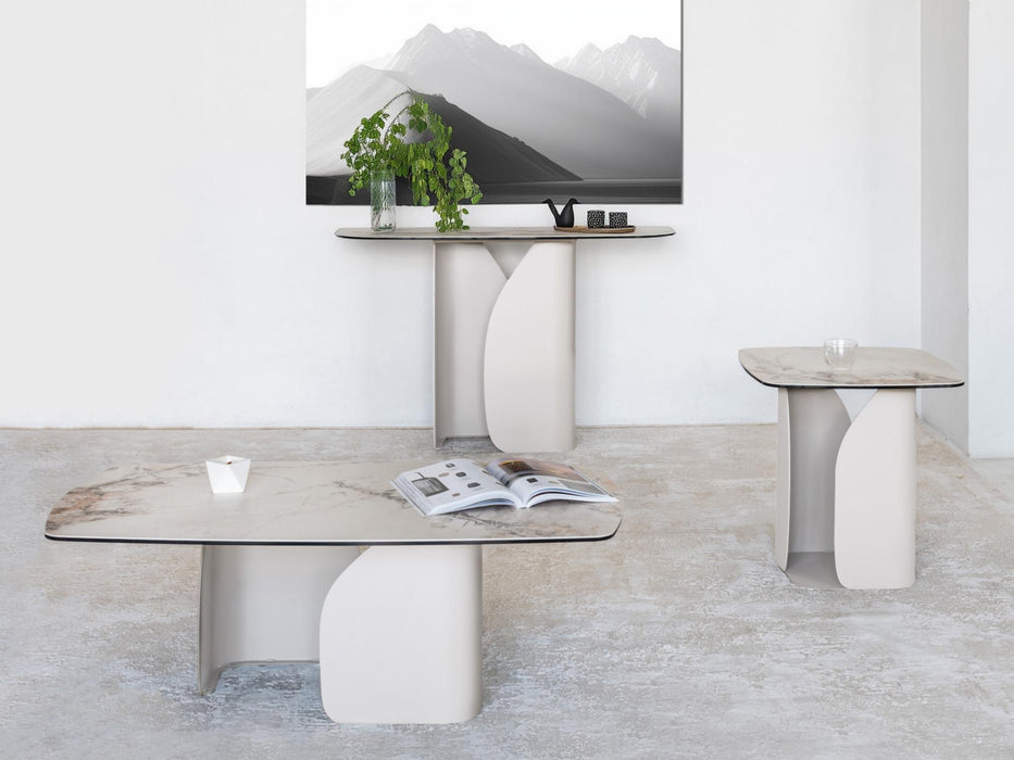 Merano Side Table Milan White Marble