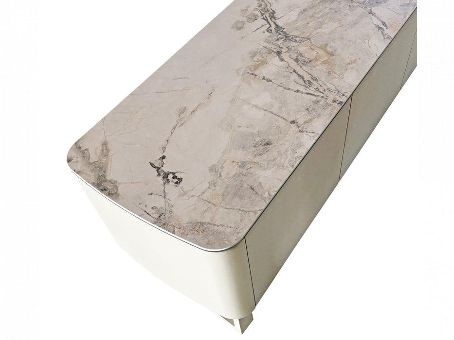 Merano TV Unit Milan White Marble