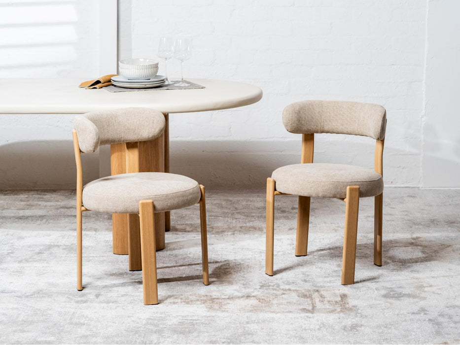 Carmine Dining Chair Beige (Set of 2)