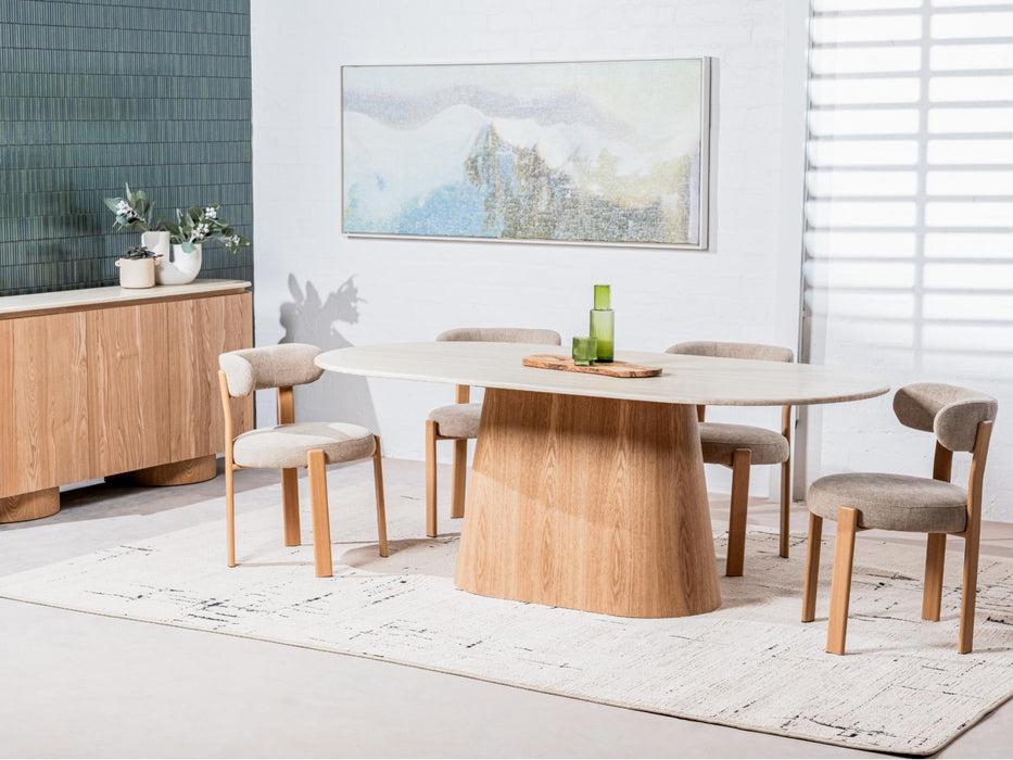 Carmine Dining Chair Beige (Set of 2)