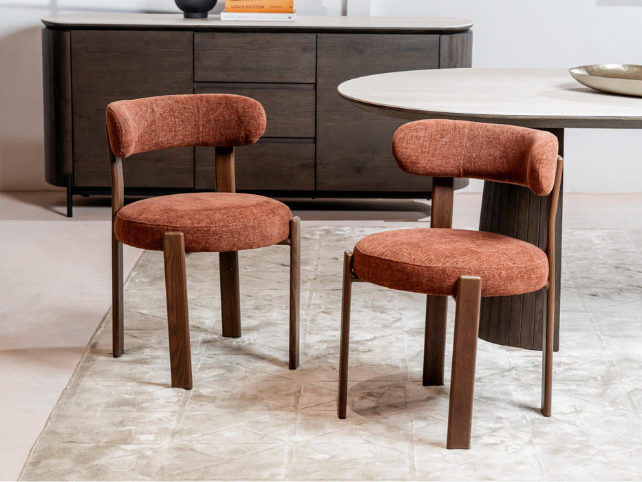 Carmine Dining Chair Rust (Set of 2)
