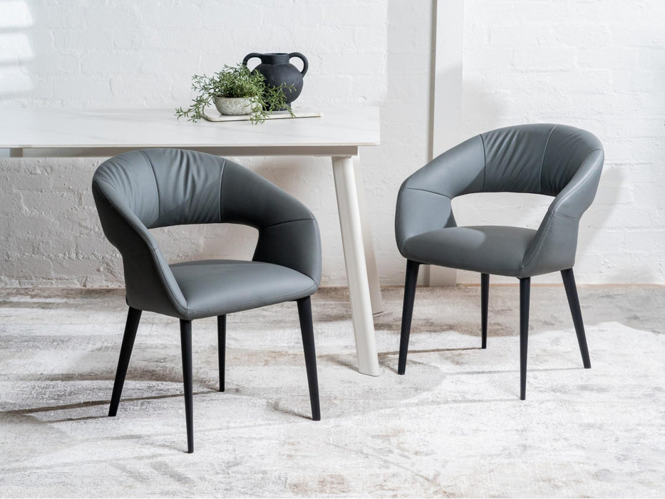 Loxley Dining Chair Charcoal (Set of 2)