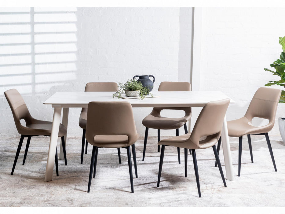 Vienro Dining Chair Taupe (Set of 2)