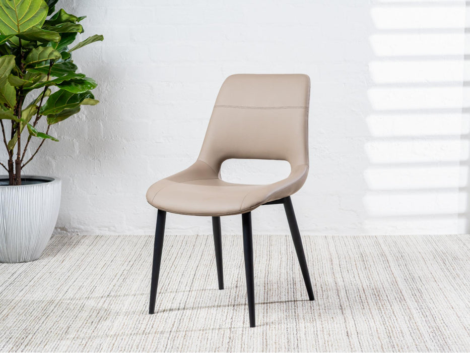 Vienro Dining Chair Taupe (Set of 2)