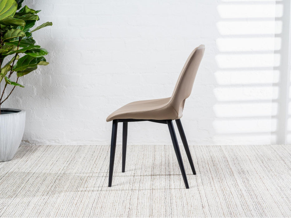 Vienro Dining Chair Taupe (Set of 2)