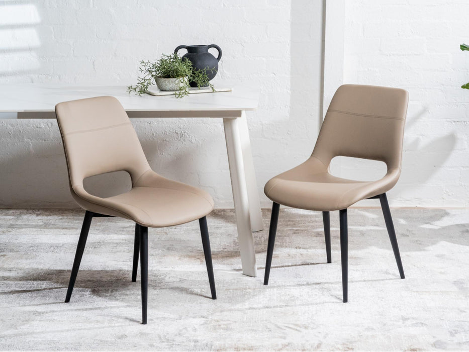 Vienro Dining Chair Taupe (Set of 2)