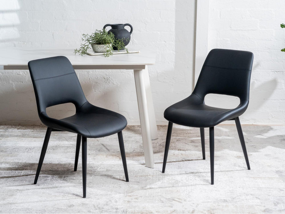 Vienro Dining Chair Black (Set of 2)