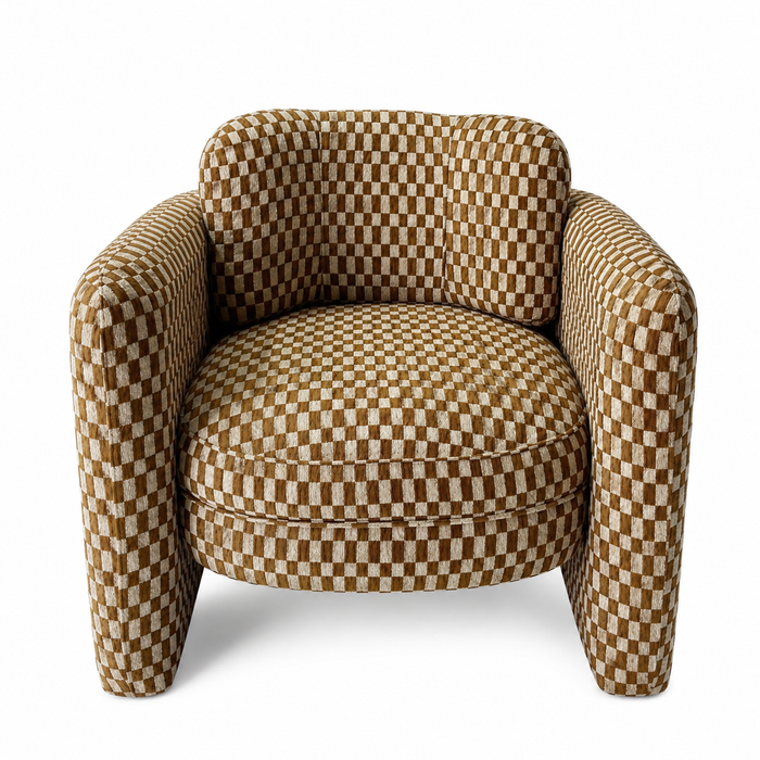 Munson Textured Fabric Accent Chair - MONACO