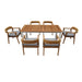 Florence 6 Seat Teak Outdoor Dining Table - Raffinata