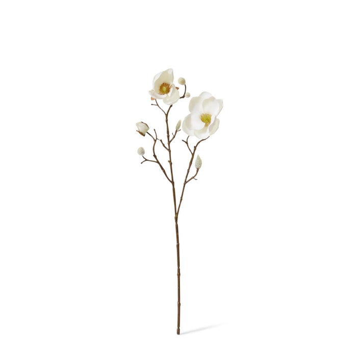 Magnolia Spray Pack of 12 - White, 53cm (H)