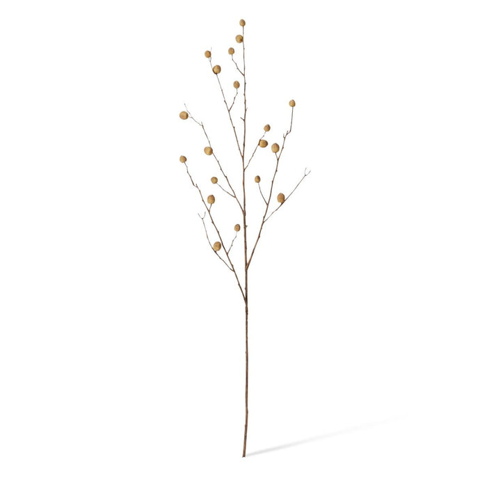 Berry Pod Dried Look Branch Pack of 12 - Natural, 108cm (H)