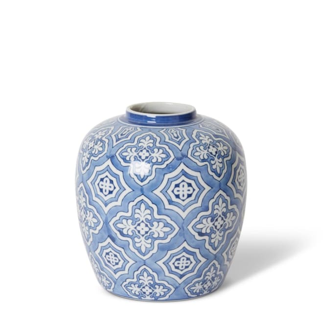 Munni Vase - Blue/Cream, 23cm (H)