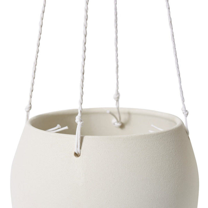 Meyer Hanging Bowl - White, 19cm (H)