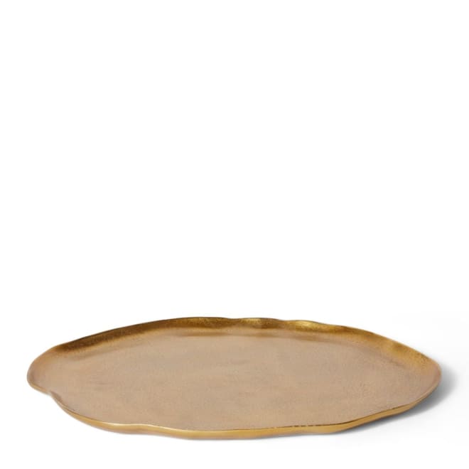 Decor Abelia Tray - Gold, 2cm (H)