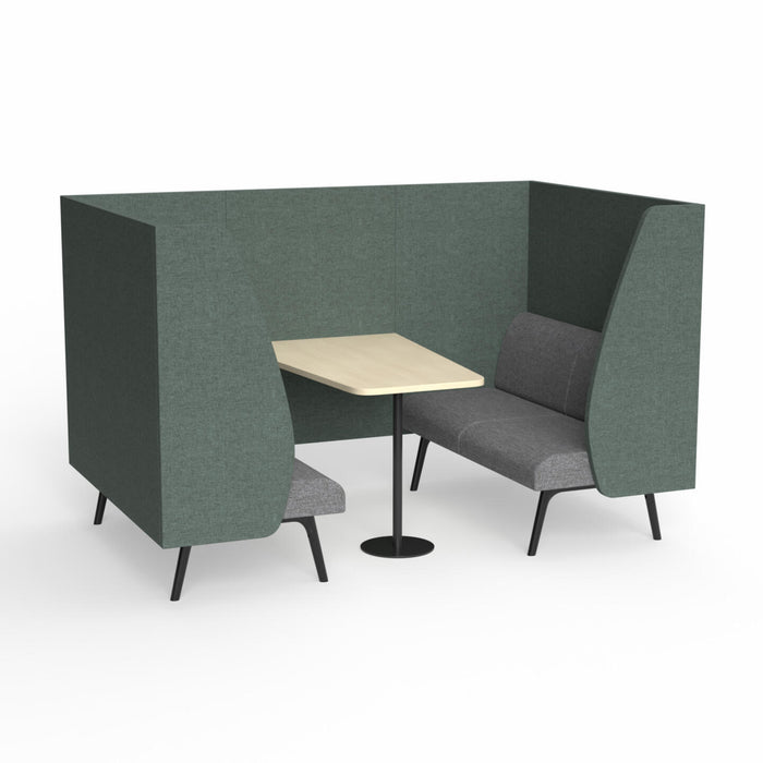Willow 4-Person Booth with Table