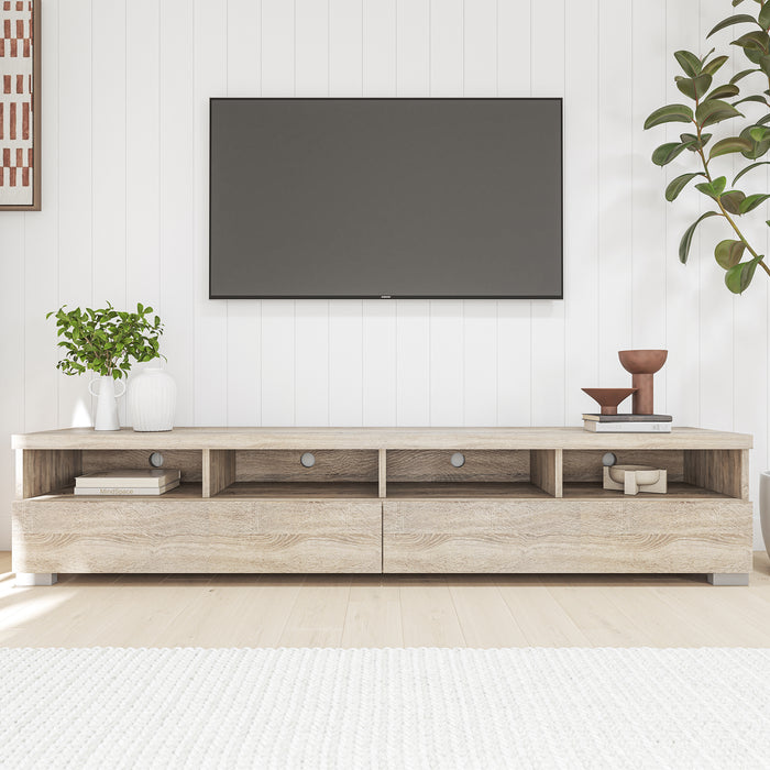 Elara 2 Drawer Entertainment Unit - Oak