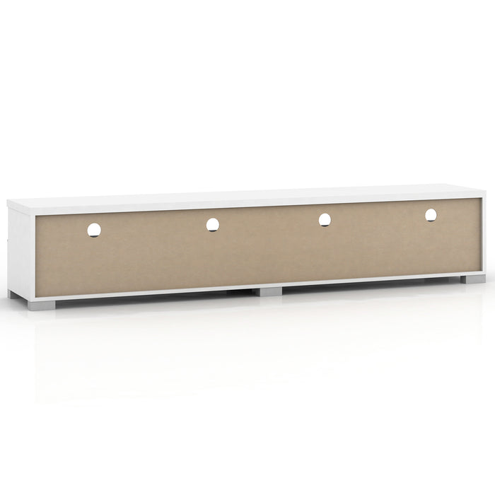 Elara 2 Drawer Entertainment Unit - White