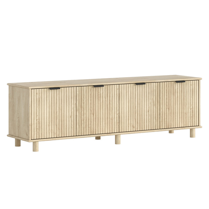 Sorrento 4 Door TV Unit 180cm - Swedish Oak