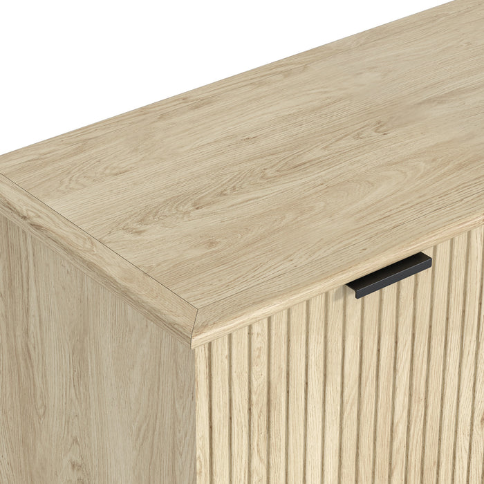 Sorrento 4 Door TV Unit 180cm - Swedish Oak