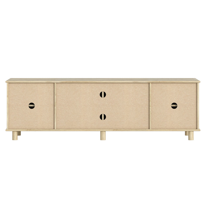 Sorrento 4 Door TV Unit 180cm - Swedish Oak