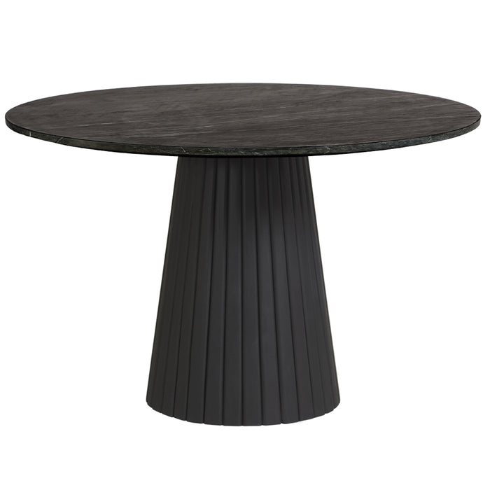 Vault Black Marble Dining Table