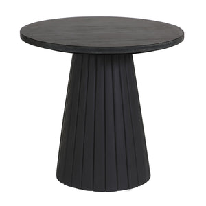 Vault Black Marble Side Table