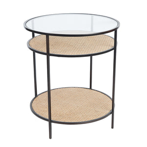 Canvas and Sasson Flint Side Table