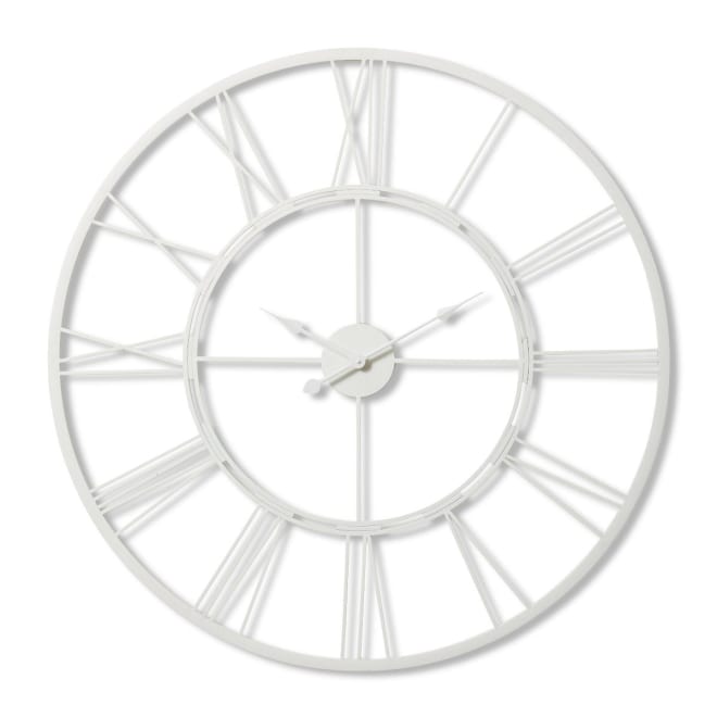 Kingston Wall Clock - White, 101cm (H)