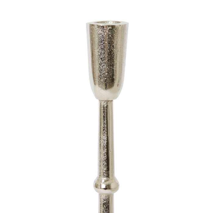 Isabella Candle Holder - Nickel, 48cm (H)