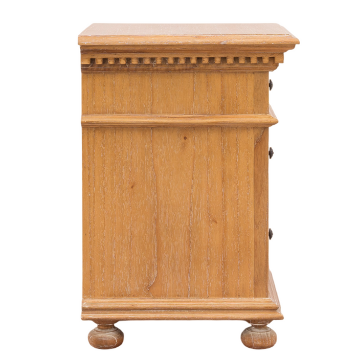 Augusta 3 Drawer Bedside Cabinet