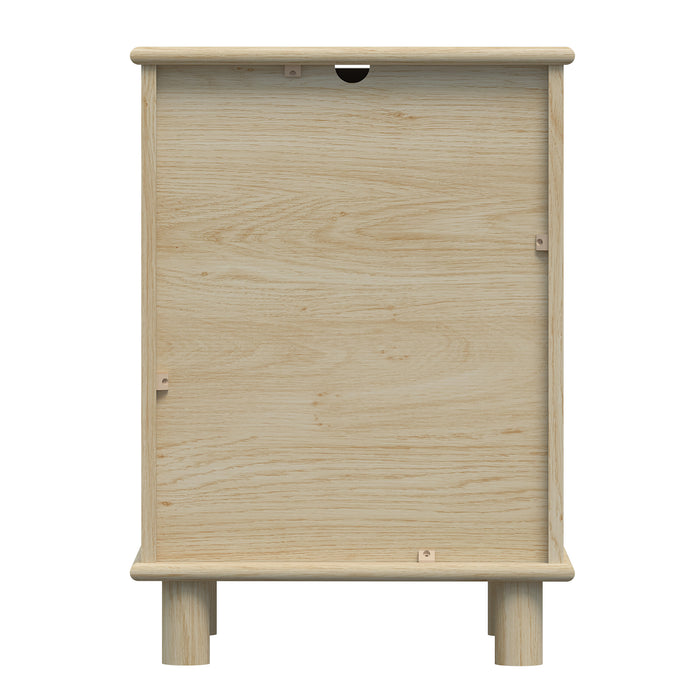 Sorrento 3 Drawer Side Table - Swedish Oak